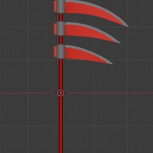 Hidan’s Scythe 3D Print Files | Blender, STL, Bambu Sliced | Wooden Dowel Core for Strength