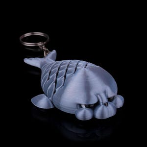 Articulated Seal Keychain: 3D Printed Fidget Toy, Backpack Charm