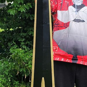 Solo Leveling Igris Sword – 64” Giant 3D Printed Cosplay Prop – Finished Black & Gold or Custom Blue