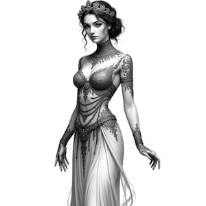 Clipart PNG Déesse du Zodiaque - Signe Astrologique Cancer, Résolution : 529 DPI (Fond Transparent), Horoscope/Astrologie, Art ésotérique