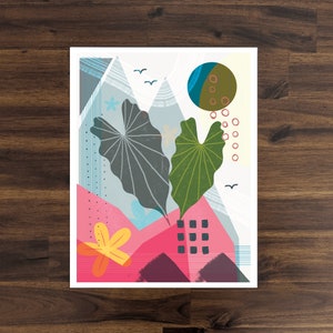 Alocasia Leaves Art Print
