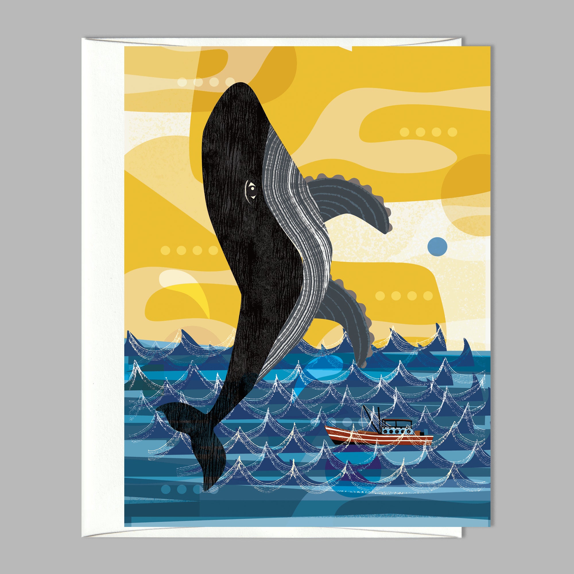 Happy Whale Greeting Card