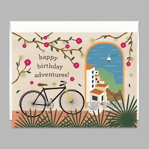Carte de vœux happy birthday adventures