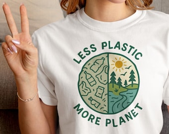 Comfort Colors Eco Tee: Less Plastic More Planet, Unisex