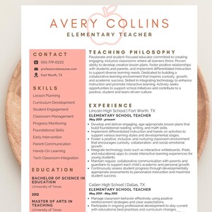 Teacher Bundle | Teacher Resume, Cover Letter & Reference Page | Editable Canva Templates | Instant Download | Teacher Job Application Kit
