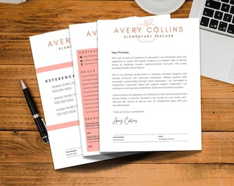 Teacher Resume Template Bundle | Editable, ATS-Friendly (Canva, Instant Download)