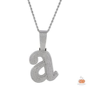 Iced Out &quot;A Minor&quot; Pendant: Hip Hop Chain Necklace, Kendrick Lamar Inspired