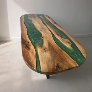Epoxy Dining Table,Handmade Personalized Epoxy Table, Wood Live Edge Epoxy Table, River Table,Epoxy, Bohemian Table,Coffee Table,Resin Table
