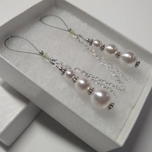 Nipple Rings, Non Piercing Nipple Rings, Pearl Nipple Rings, Faux Piercing, Pearl Nipple Piercing