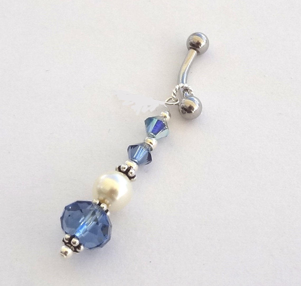 VCH Piercing Intimate Piercing Pearl VCH Curved Barbell Etsy