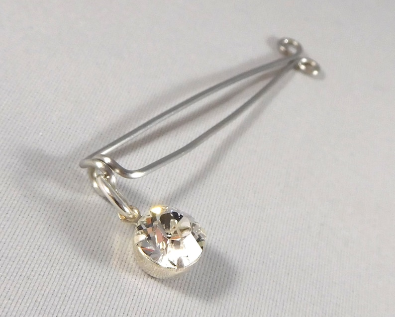 Clitoral Jewelry Non Piercing, Clit Clamp, Intimate Clip,  VCH Jewelry, Non Piercing or Pierced, Diamond Solitaire 