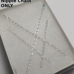 Non Pierced Nipple Rings Sexy Nipple Jewelry Nipple Necklace, Pierced Nipple chain, Nipple Drape, Nipple Chain, Nipple Clamps