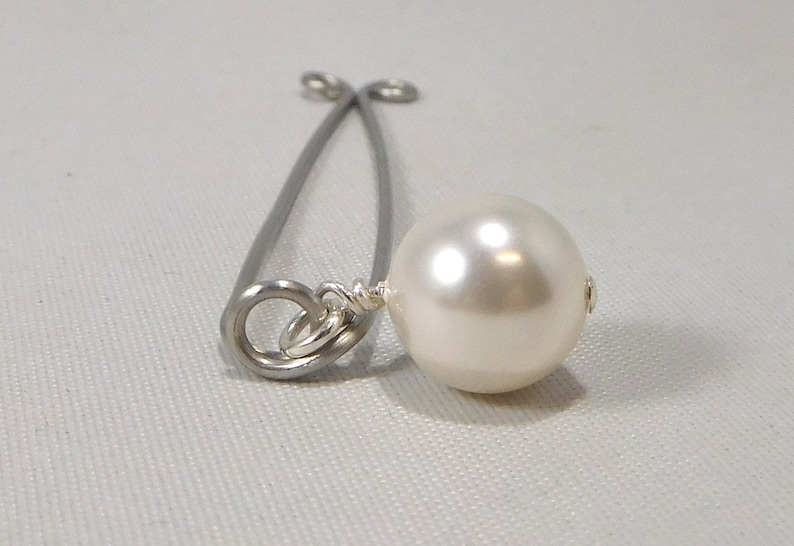 Clitoral Jewelry Pearl, Non Piercing Vaginal Jewelry, Clit Clamp, Intimate Clip,  VCH Jewelry, Non Piercing or Pierced, Pearl 