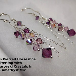 Nipple Rings Nipple Piercing Nipple Chain Non Piercing or Pierced Nipple Clamps Amethyst Purple Nipple Dangles