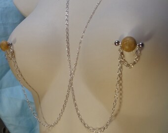 Nipple Rings, Nipple Jewelry, Nipple Necklace, Nipple Chain, Sterling NIpple Jewelry