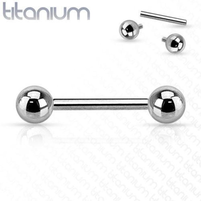 Nipple Rings Titanium 14g Implant Grade Internally Threaded Etsy