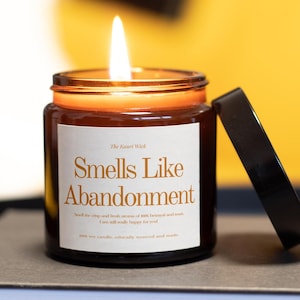 Smells Like Abandonment Candle, Leaving Work Gift, Farewell Job Candle, Gift for Coworker, Boss Gift, Funny Candle, New Job, Retirement Gift