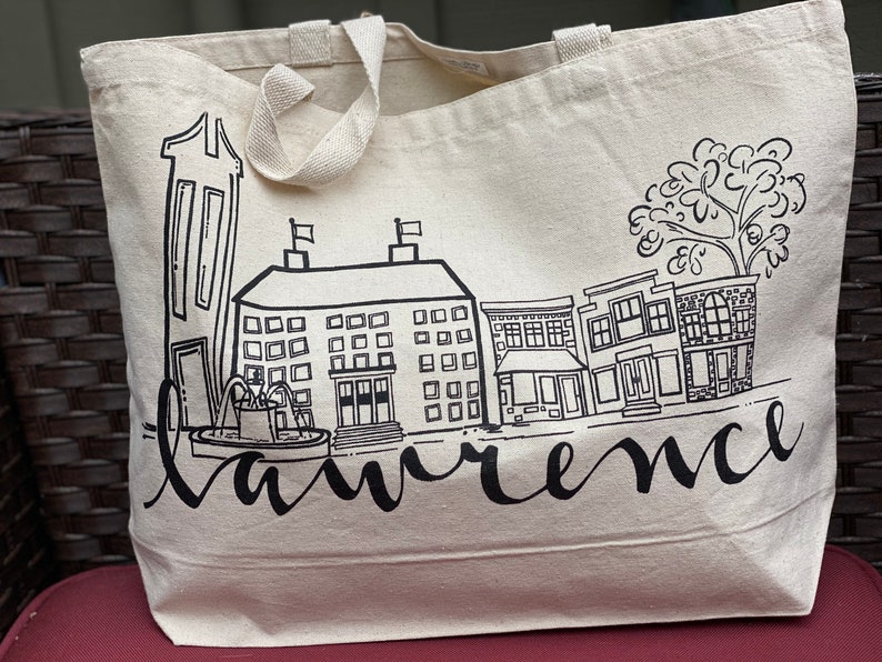 Heavy duty Lawrence,KS canvas tote
