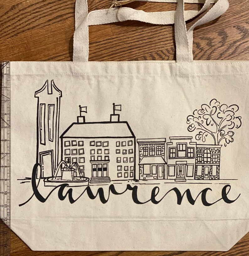 Heavy duty Lawrence,KS canvas tote