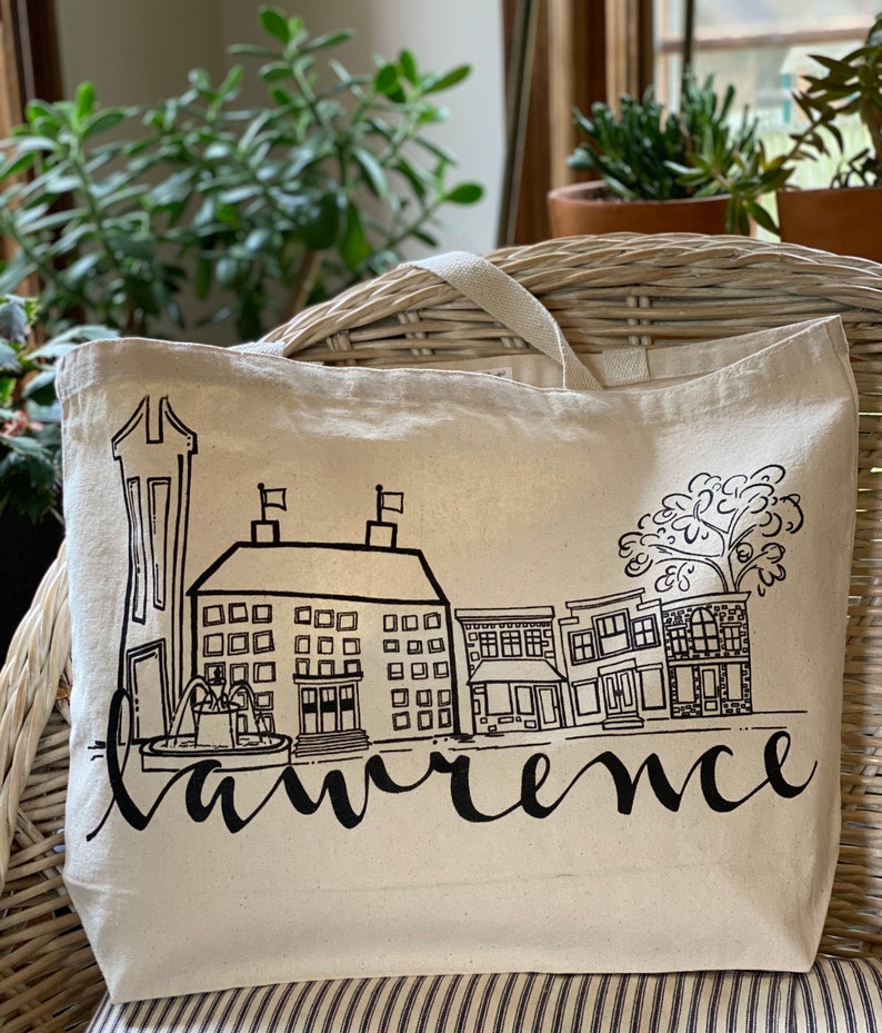 Heavy duty Lawrence,KS canvas tote