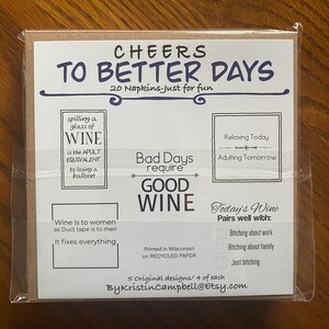 Cheers to Better Days Napkin Set