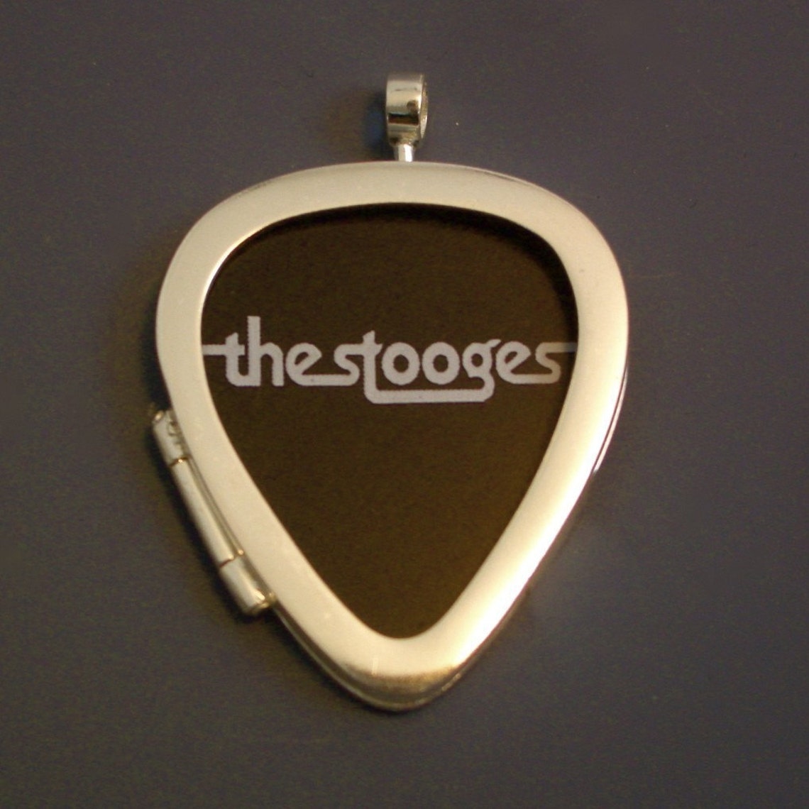 Guitar Pick Locket in Sterling Silver Etsy