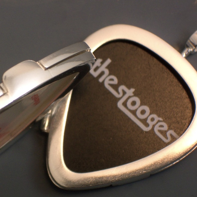 Guitar Pick Locket in Sterling Silver Etsy