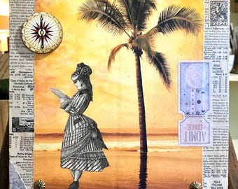 THE SCENIC ROUTE - Mixed Media 9 x 12