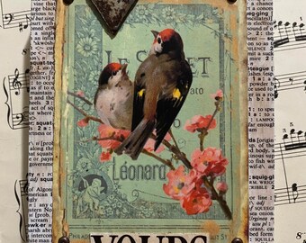 YOURS - Mixed Media Assemblage - Small But Mighty Series 4 x 6