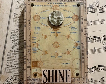 SHINE - Mixed Media Assemblage - Small But Mighty Series 4 x 6