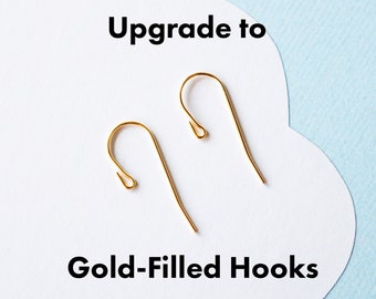 Upgrade to Gold-Filled Hooks - For adding on to your Scandinazn order