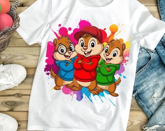 Jordekorr tecknad PNG, söta tecknade figurer Clipart, högupplöst digital nedladdning, transparent bakgrundsdesign 300 DPI för T-shirt