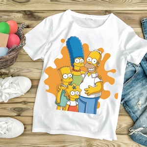 Simpsons PNG: 90s Cartoon Graphic, Nostalgic Family Design (Digital Download, 300 DPI)