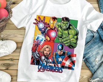 Superhjältegrupp PNG, Clipart i serietidningsstil (300 DPI)