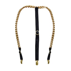 Chain Suspenders in Gold or Silver