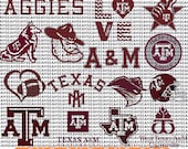 Aggies svg bundle, Aggies Png clipart, cut files for cricut, Cricut & Silhouette, Instant Download Layered SVG