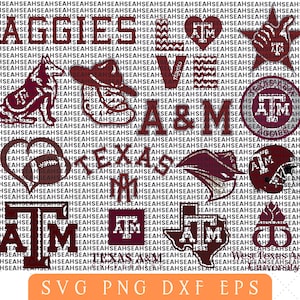 Aggies svg bundle, Aggies Png clipart, cut files for cricut, Cricut & Silhouette, Instant Download