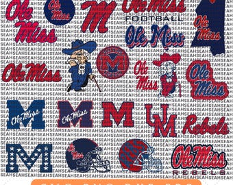 Ole Miss svg bundle, Ole Miss Png clipart, cut files for cricut, Cricut & Silhouette, Instant Download