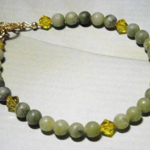 Jasper Bracelet Green Bracelet Saguaro Jasper Bracelet Gift For Women BFF Gift Co-Worker Gift Holiday Gift Graduation Gift For Her B34