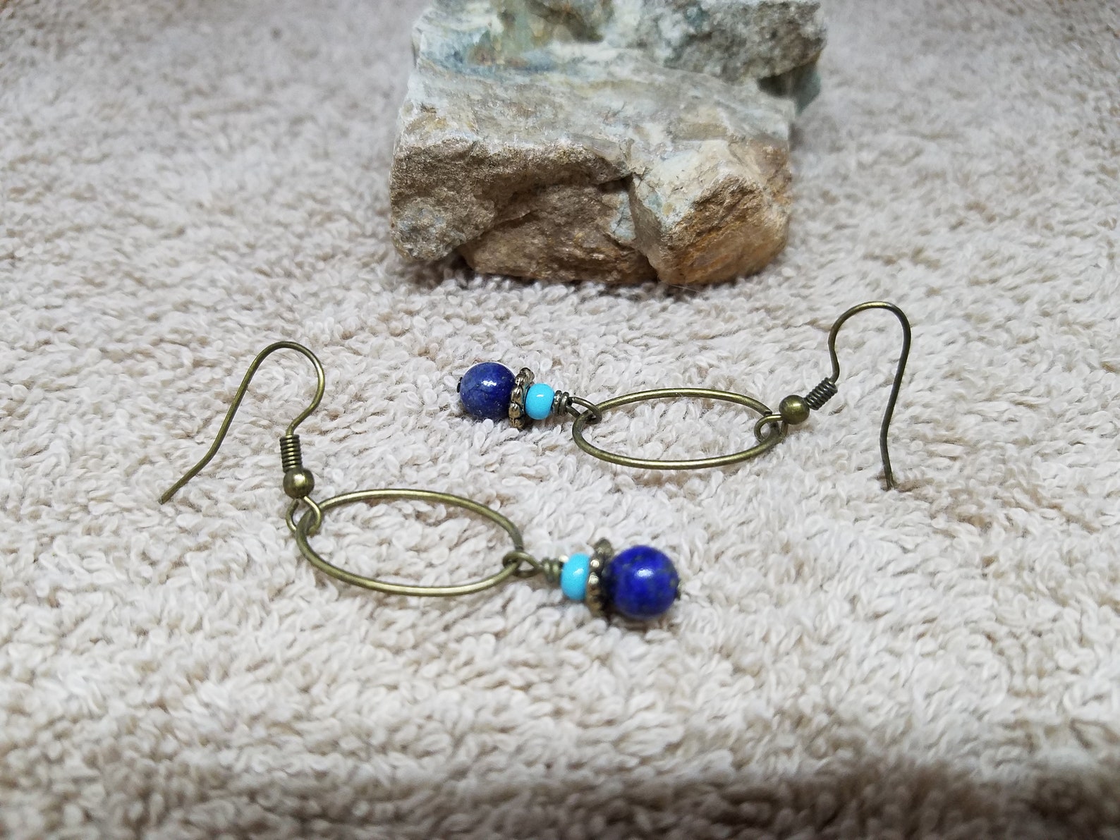 Antique Bronze Hoop Earrings Simple Earrings Bridesmaid Gift Etsy