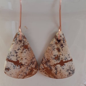 Picture Jasper Earrings Boho Jewelry Copper Earrings Gift For Women BFF Gift Birthday Gift For  Sister Girlfriend Gift Mom Gift E131