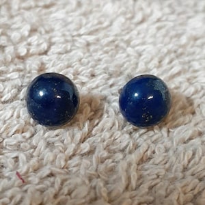 AAA Lapis Earrings Minimalist Earrings Blue Stud Earrings Gift For Her Birthday Gift For Mom Bridesmaid Gift BFF Gift Anniversary Gift