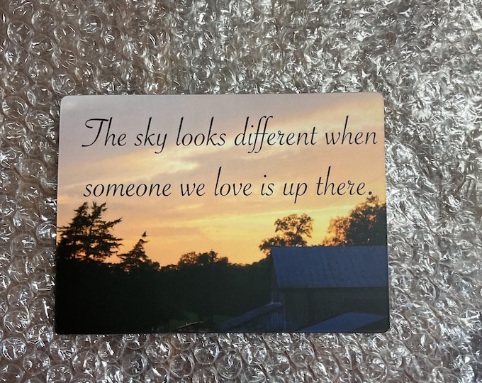 Featured listing image: Sky Sunset Magnet: Memorial Gift