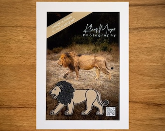 Lion Magnet – African Wildlife Design Inspired by Original Photography | Safari Decor Gift
