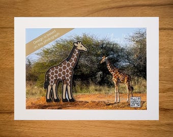 Giraffe Magnet – 3D Printed Design Inspired by Original Wildlife Photography