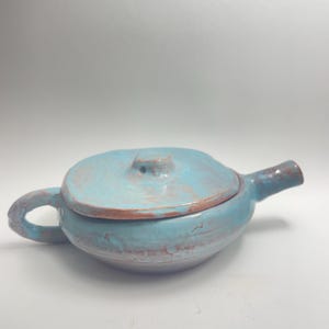 Vintage Handmade Artisan Ceramic Clay Teapot