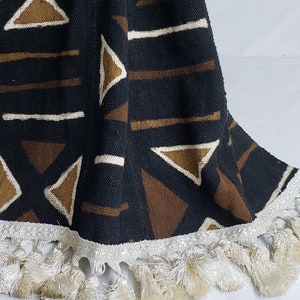 104 Authentic African Bògòlanfini Mudcloth tablerunner or throw 64&quot; x 22&quot; bogolan mali fabric textile handmade