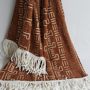 131 Authentic African Bògòlanfini Mudcloth tablerunner or throw 72&quot; x 20&quot; bogolan mali fabric textile handmade