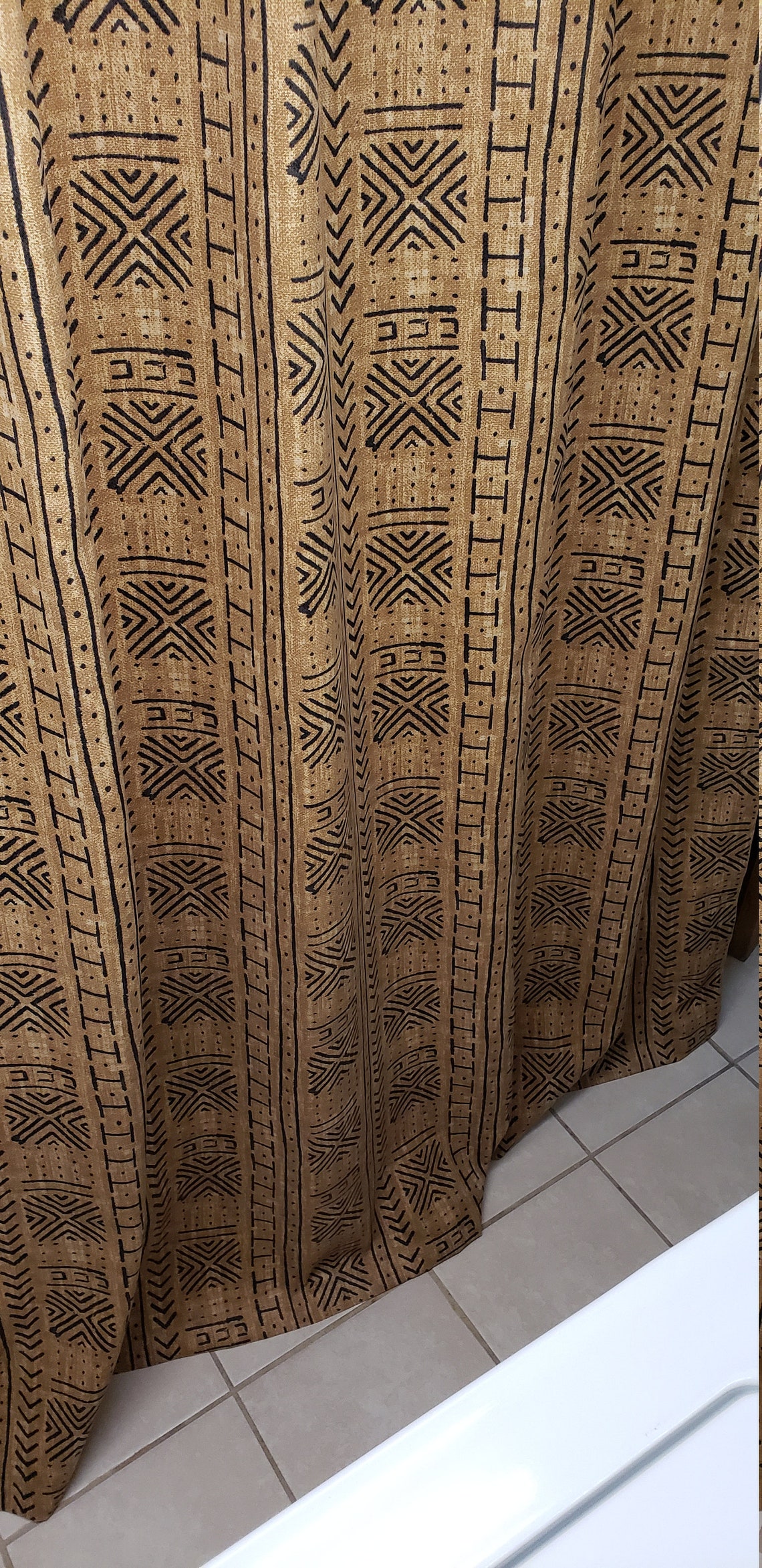 African Print Shower Curtain Bathroom Decor Custom Made Etsy