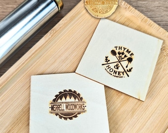 Custom Brandeisen für Burger, BBQ & Holz | Personalisierter Logo Stempel für Holz, Leder Woodburning | Benutzerdefiniertes Business Logo Eisen Geschenk für Ihn